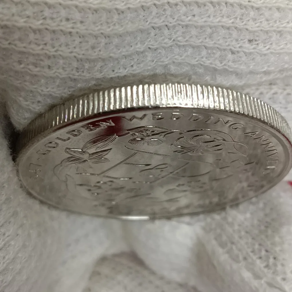 Rare 1997 Year Sierra Leone 1 Dollar Commemorative Proof Coin Golden Wedding Anniversary Unicorn