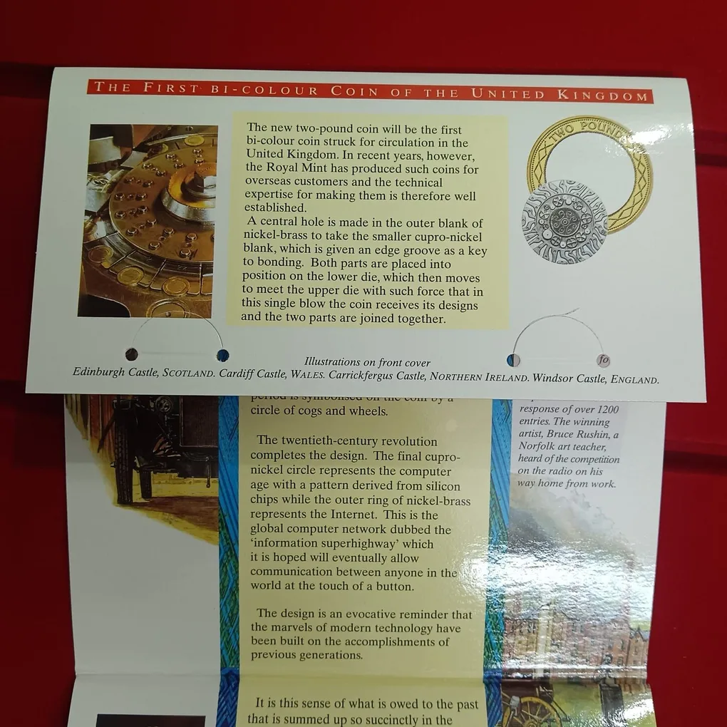 Ex Rare United Kingdom Brilliant Uncirculated Coin Collection 1997 Year Proof Coin Set Issued By Royal Mint
