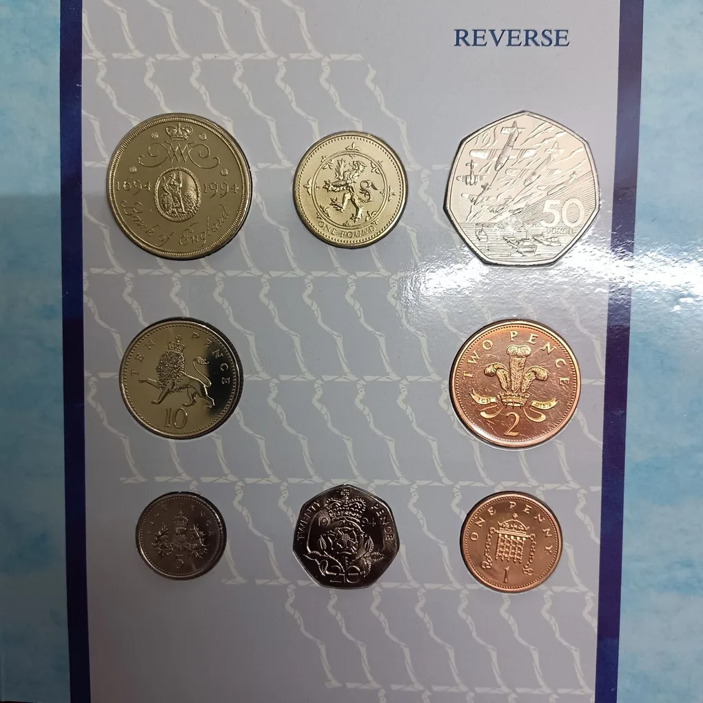 Ex Rare United Kingdom The Bank of England Britannia Proof Coin Set 1994 Year Issued Royal Mint
