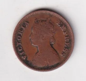 1899 British- India 1/2 Pice (Victoria) Calcutta Mint Rare Coin#C-160