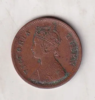 1862 British- India 1/2 Pice (Victoria) Calcutta Mint Rare Coin#C-161