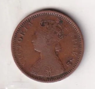 1894 British- India 1/2 Pice (Victoria) Calcutta Mint Rare Coin#C-171