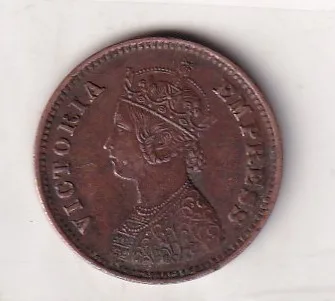 1901 British- India 1/2 Pice (Victoria) Calcutta Mint Rare Coin#C-175
