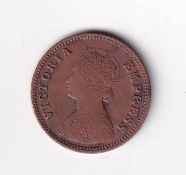 1897 British- India 1/2 Pice (Victoria) Calcutta Mint Rare Coin#C-217