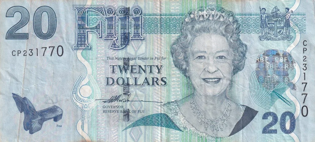 Fiji 20 Dollars - Elizabeth II Rare Note #B2