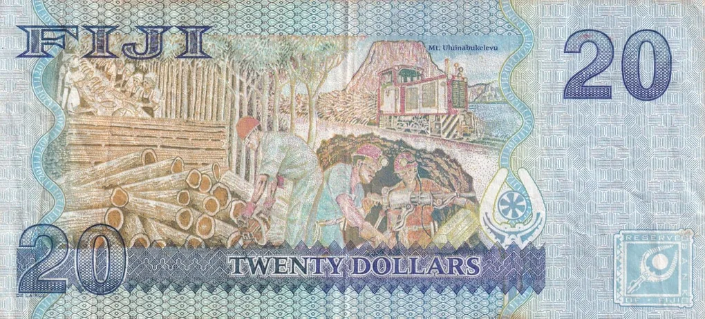 Fiji 20 Dollars - Elizabeth II Rare Note #B2