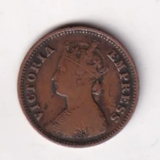 1898 British- India 1/2 Pice (Victoria) Calcutta Mint Rare Coin#C-231