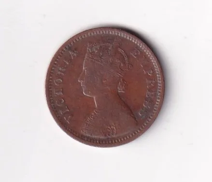 1889 British- India 1/2 Pice (Victoria) Calcutta Mint Rare Coin#C-250