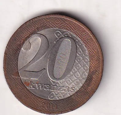 Angola 20 Kwanzas 2014 (Rainha Njinga) Bimetallic Commemorative Coin#C-312
