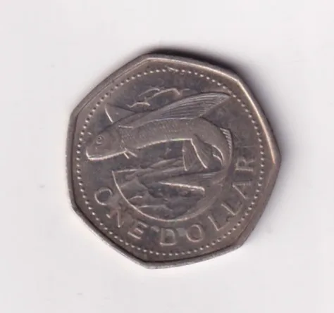 Barbados 1 Dollar 1989 - Elizabeth II lowest price Rare Coin #C-299