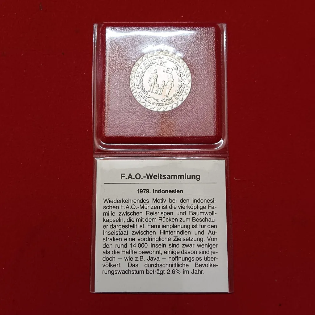 1979 Indonesian 5 Rupiah coin minted for the Food and Agriculture Organization (FAO) Gem Bunc Condition Coin