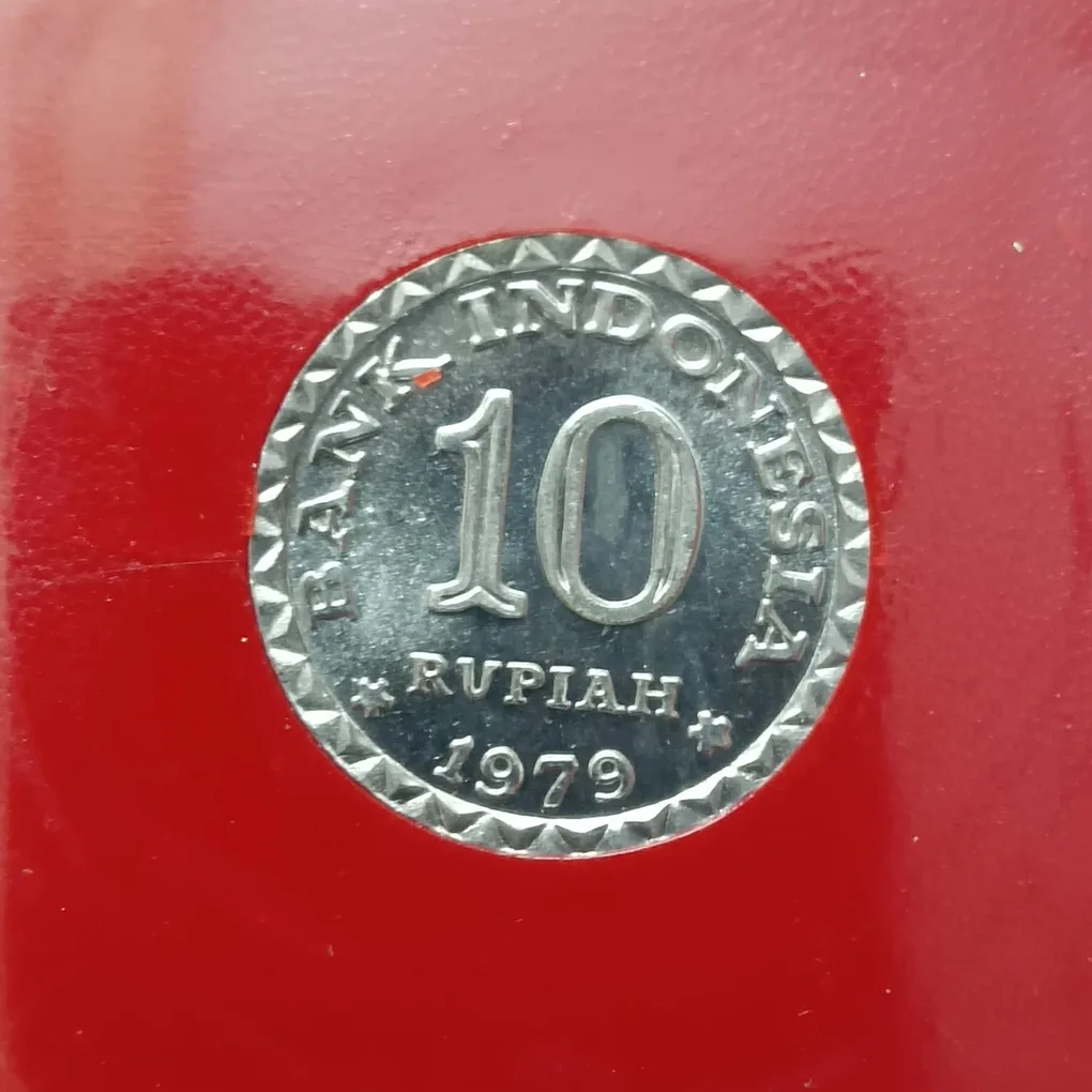 1979 Indonesia 10 Rupiah commemorative coin from the Food and Agriculture Organization (FAO) Gem Bunc Condition Coin
