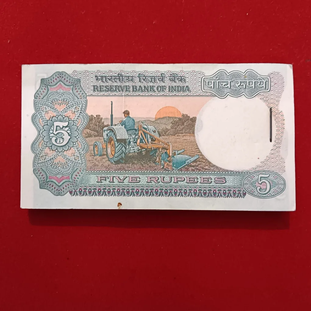 Five Rs Rare Tractor Full Serial Bundle Governor C Rangarajan Unc Condition Reserve Bank of India 747601