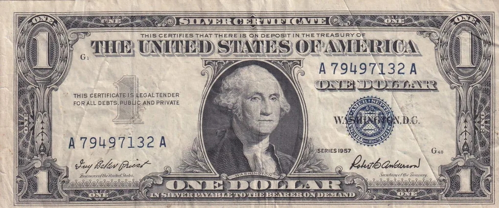 America 1 Dollar 1957 Silver Certificate (As Per Image) Rare Note#B2