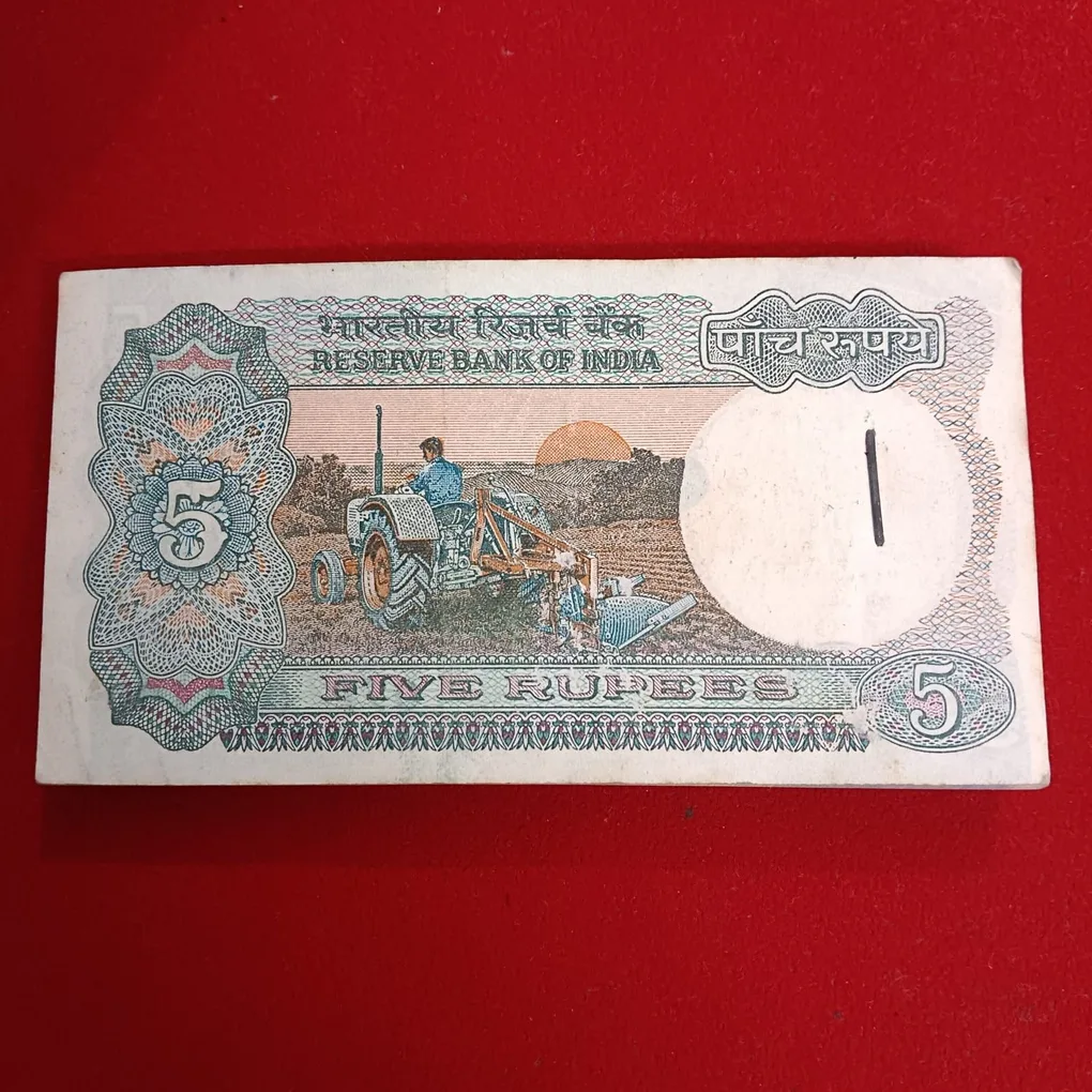 Five Rs Rare Tractor Full Serial Bundle Governor C Rangarajan Unc Condition Reserve Bank of India 571001