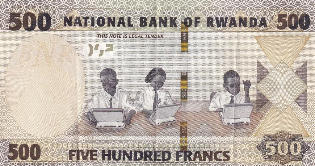 Rwanda 500 Francs Rare Note #B2