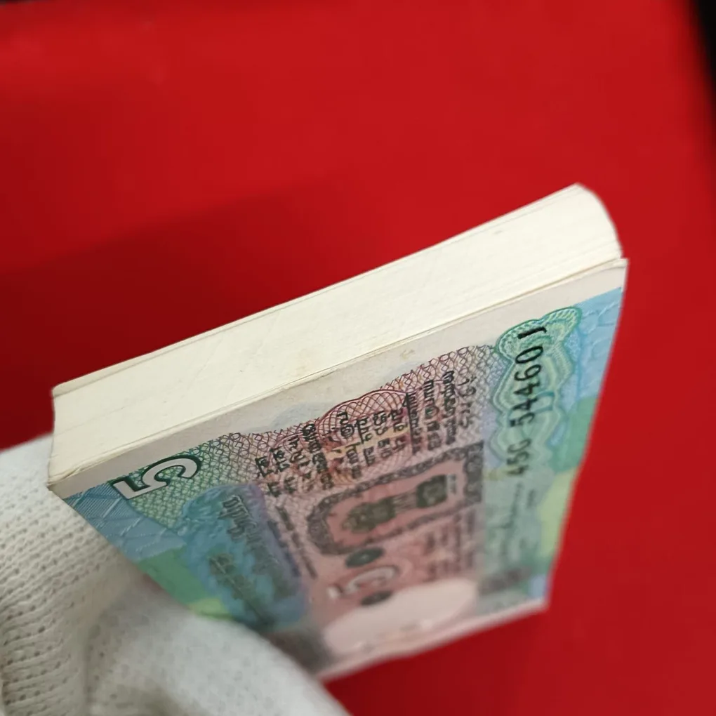 Five Rs Rare Tractor Full Serial Bundle Governor S.Venketraman Unc Condition Reserve Bank of India 544601