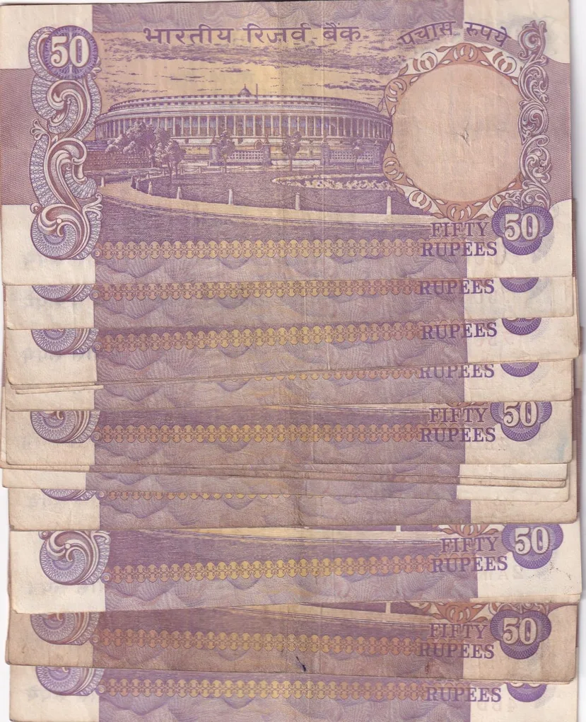 50 RUPEES PARLIAMENT GOVERNOR K.R.KURI RARE NOTE