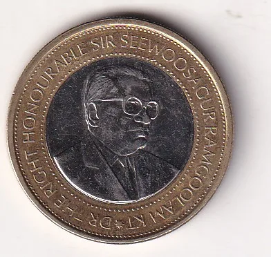 Mauritius 20 Rupees (Bank of Mauritius) 2022 Rare Bimetallic Commemorative Coin#J-34