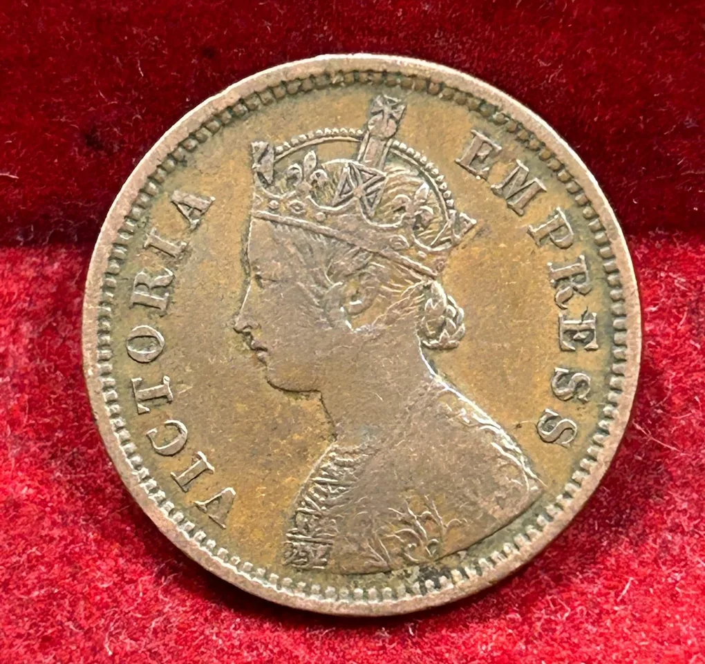 1895 British- India 1/2 Pice (Victoria) Calcutta Mint Rare Coin#C-183
