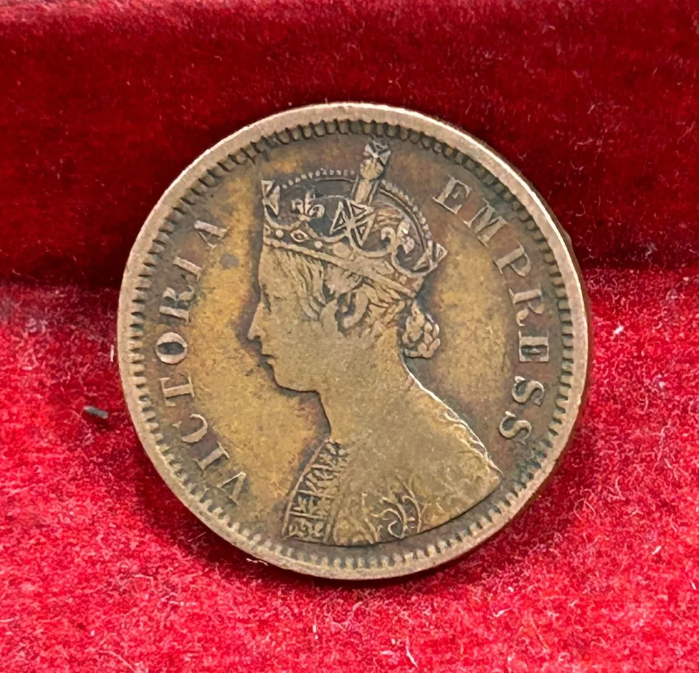 1895 British- India 1/2 Pice (Victoria) Calcutta Mint Rare Coin#C-185