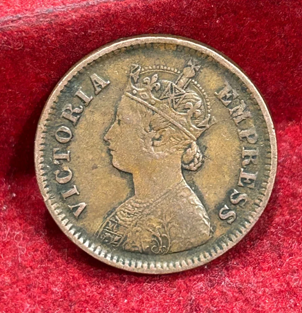 1901 British- India 1/2 Pice (Victoria) Calcutta Mint Rare Coin#C-201