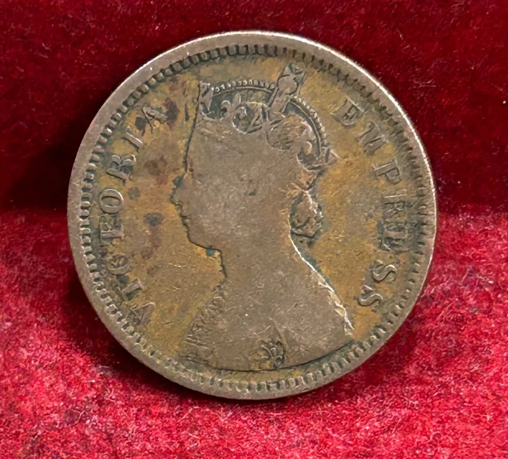 1895 British- India 1/2 Pice (Victoria) Calcutta Mint Rare Coin#C-202