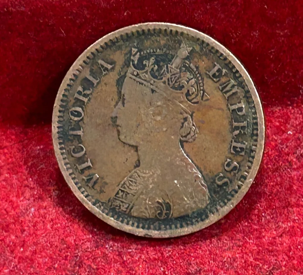 1894 British- India 1/2 Pice (Victoria) Calcutta Mint Rare Coin#C-203