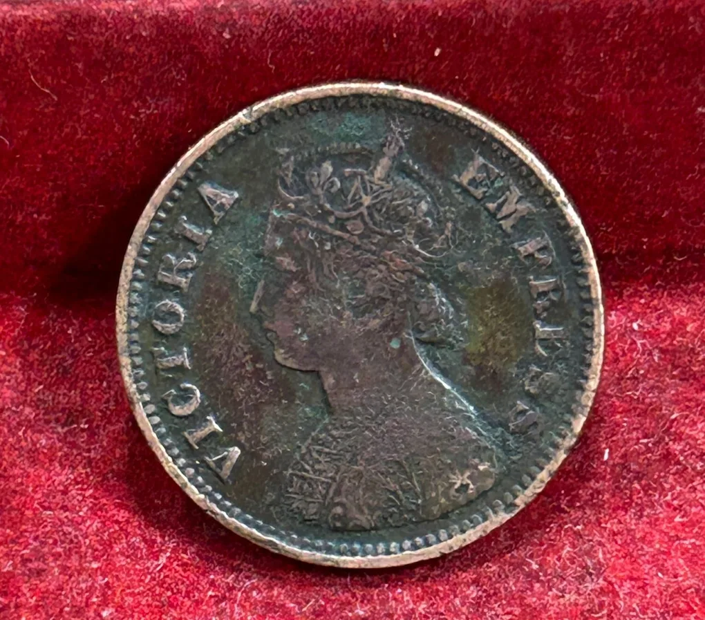 1898 British- India 1/2 Pice (Victoria) Calcutta Mint Rare Coin#C-208