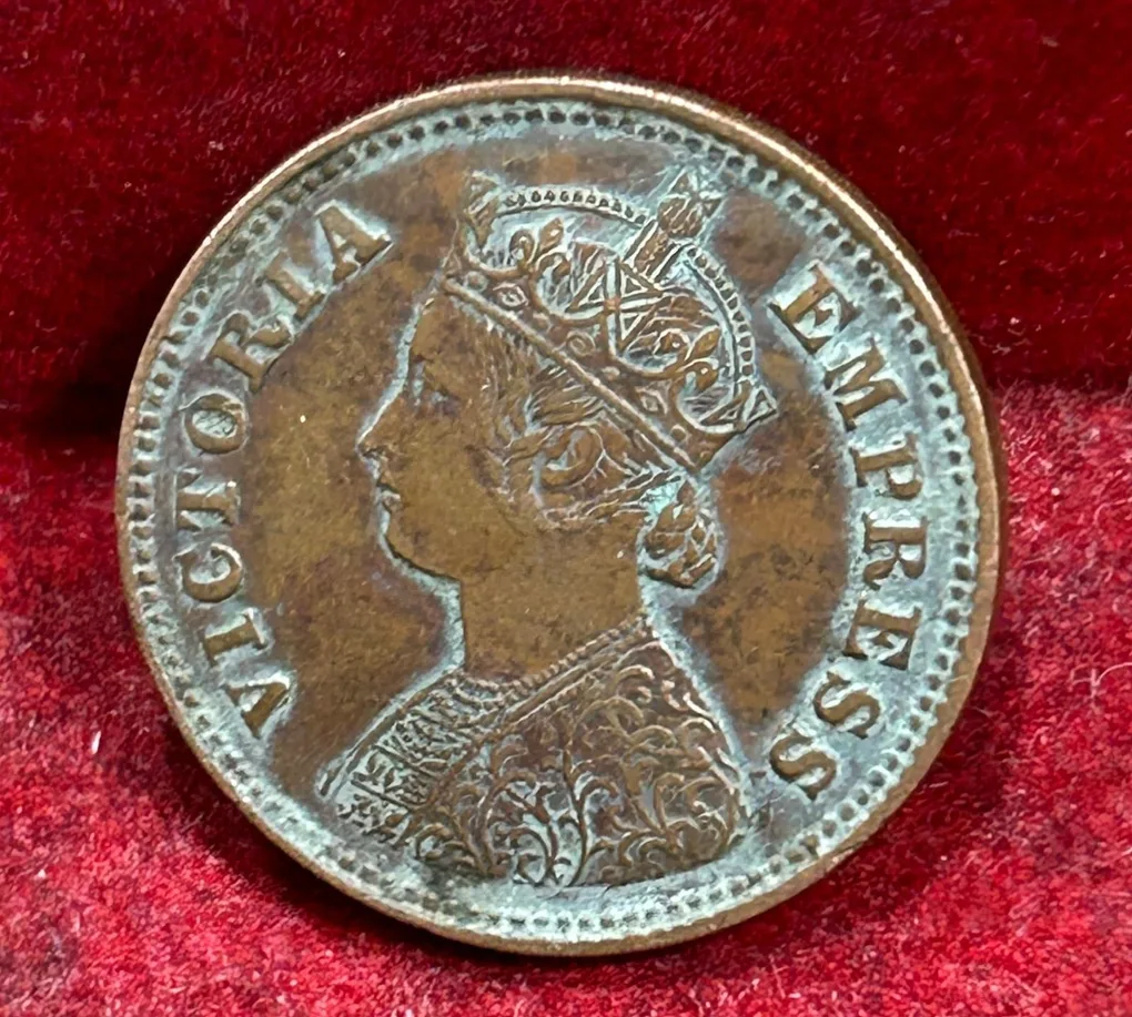 1896 British- India 1/2 Pice (Victoria) Calcutta Mint Rare Coin#C-209