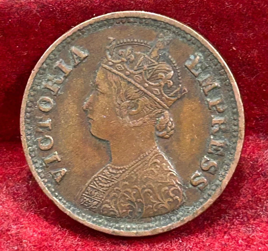 1901 British- India 1/2 Pice (Victoria) Calcutta Mint Rare Coin#C-213