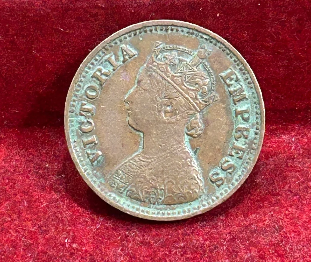 1900 British- India 1/2 Pice (Victoria) Calcutta Mint Rare Coin#C-214