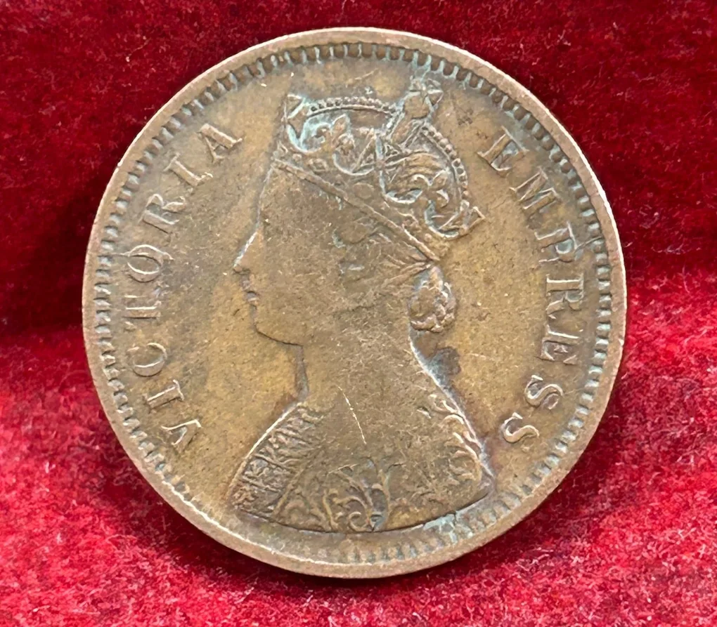 1894 British- India 1/2 Pice (Victoria) Calcutta Mint Rare Coin#C-215