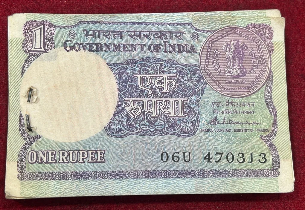 1 RUPEES GOVERNOR S. VENKITRAMANAN RARE (87 NOTE) SERIAL PACKET (FIRST 12 NOTE + LAST 1 NOTE MISSING PACKET))