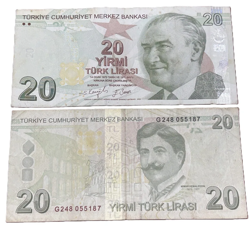 Turkey 20 Lira Rare Note #Q