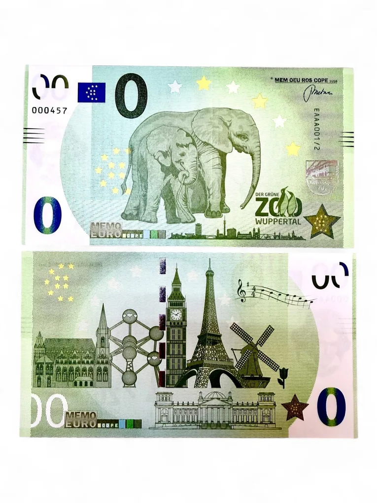 Europe 0 Euro Der Grune Zoo Wuppertal Issue Limited and Collectibles Gem UNC Unique and Rare
