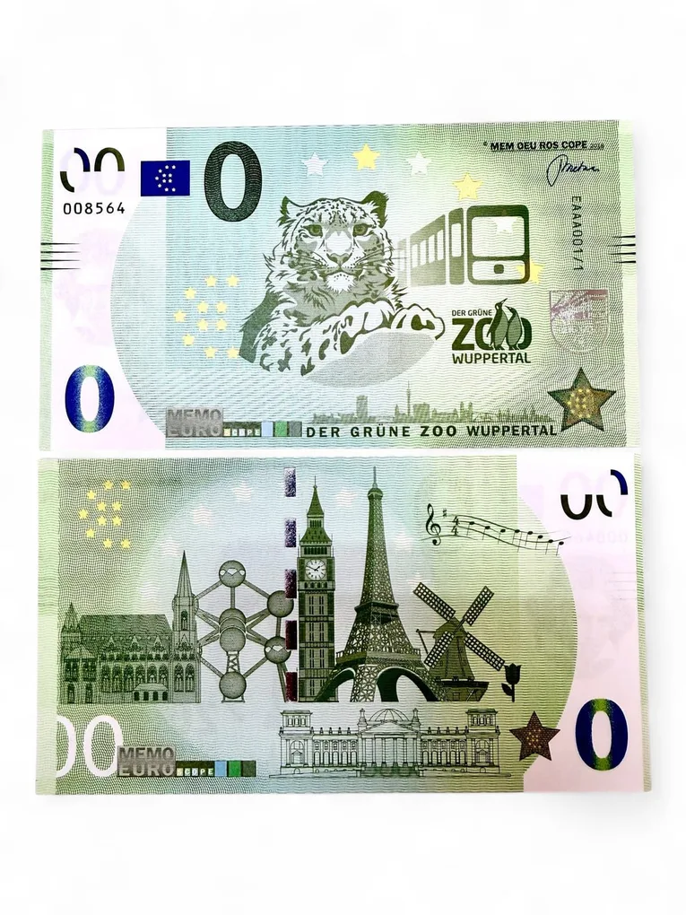 Europe 0 Euro Der Grune Zoo Wuppertal Issue Limited and Collectibles Gem UNC Unique and Rare