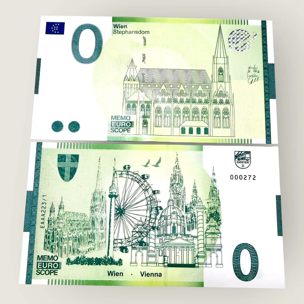 Europe 0 Euro Vienna Issue Limited and Collectibles Gem UNC Unique and Rare
