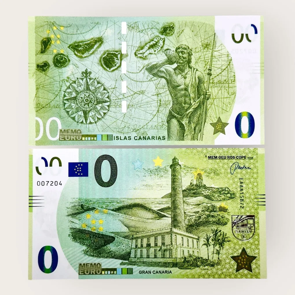 Europe 0 Euro Islas Canarias Issue Limited and Collectibles Gem UNC Unique and Rare