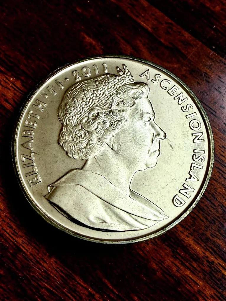 1 Crown Elizabeth II Ascension Island Unique and Rare