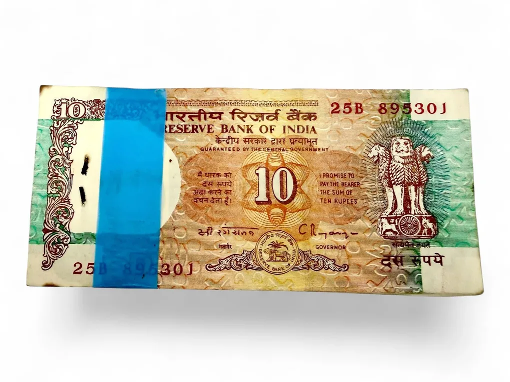 Rs 10 Shalimar Garden C Rangarajan Issue Serial Bundle Unique and Rare