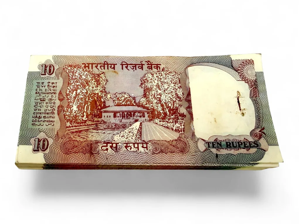Rs 10 Shalimar Garden Venkataraman Issue Serial Bundle Unique and Rare