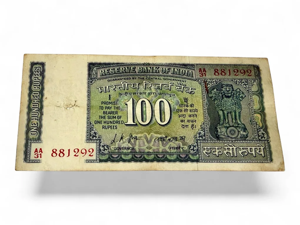 Rs 100 Commemorative Issue Signed By L K Jha Issue Unique and Rare Collectible Quality