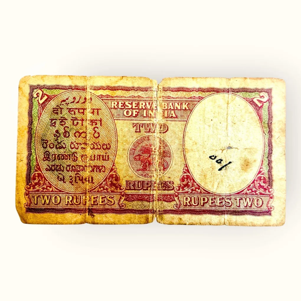 Rs 2 British India Banknote King George VI Reserve Bank Of India Issue Collectible Quality Unique and Rare Issue