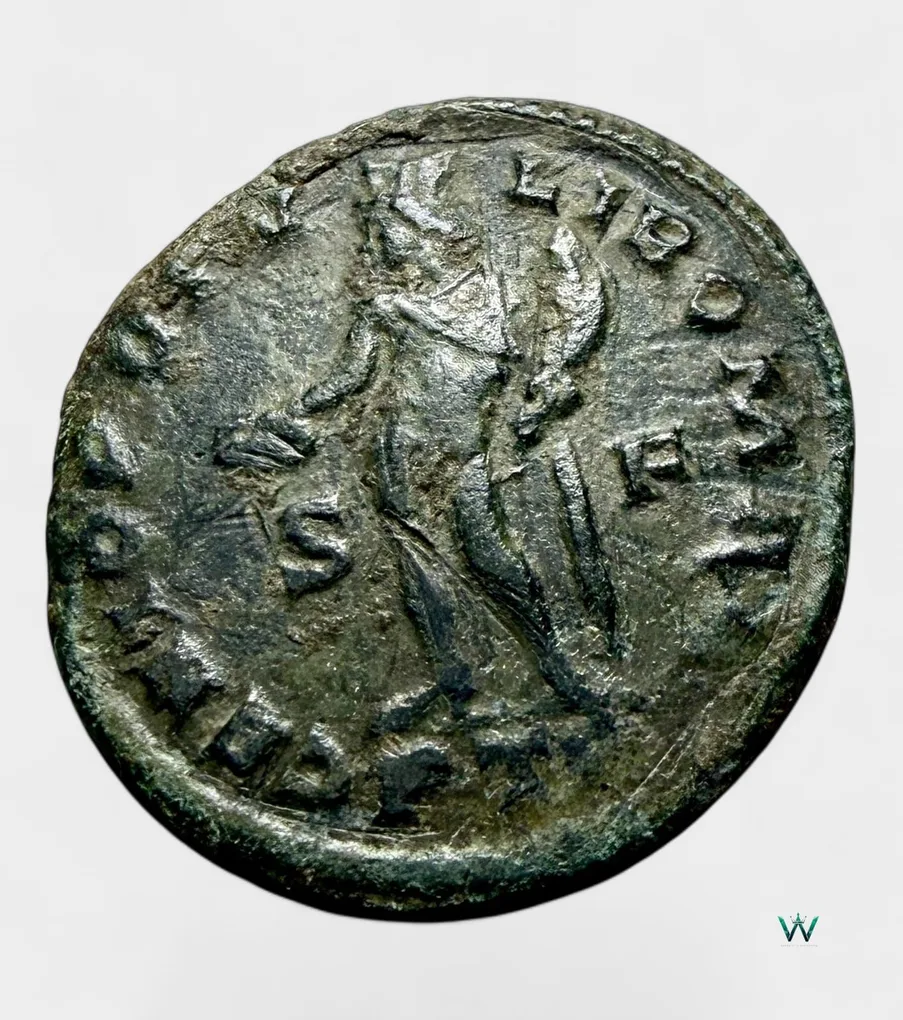 Ancient Roman Follis Nummus Bronze Issue Roman Empire 4th Century Emperor Diocletian Ultra Unique and Rare Tetrarchy Period