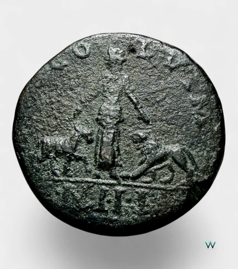 Ancient Roman Follis Nummus Bronze Issue Roman Empire 4th Century Emperor Diocletian Ultra Unique and Rare Tetrarchy Period