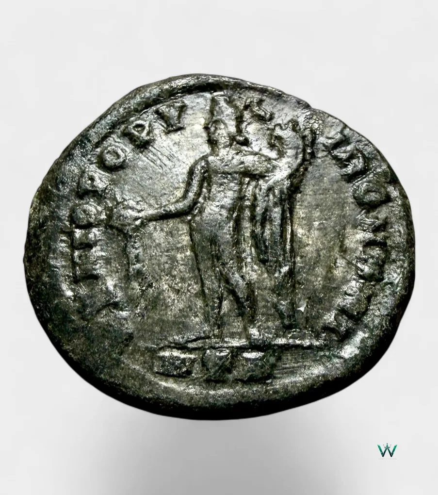Ancient Roman Follis Nummus Bronze Issue Roman Empire 4th Century Emperor Diocletian Ultra Unique and Rare Tetrarchy Period