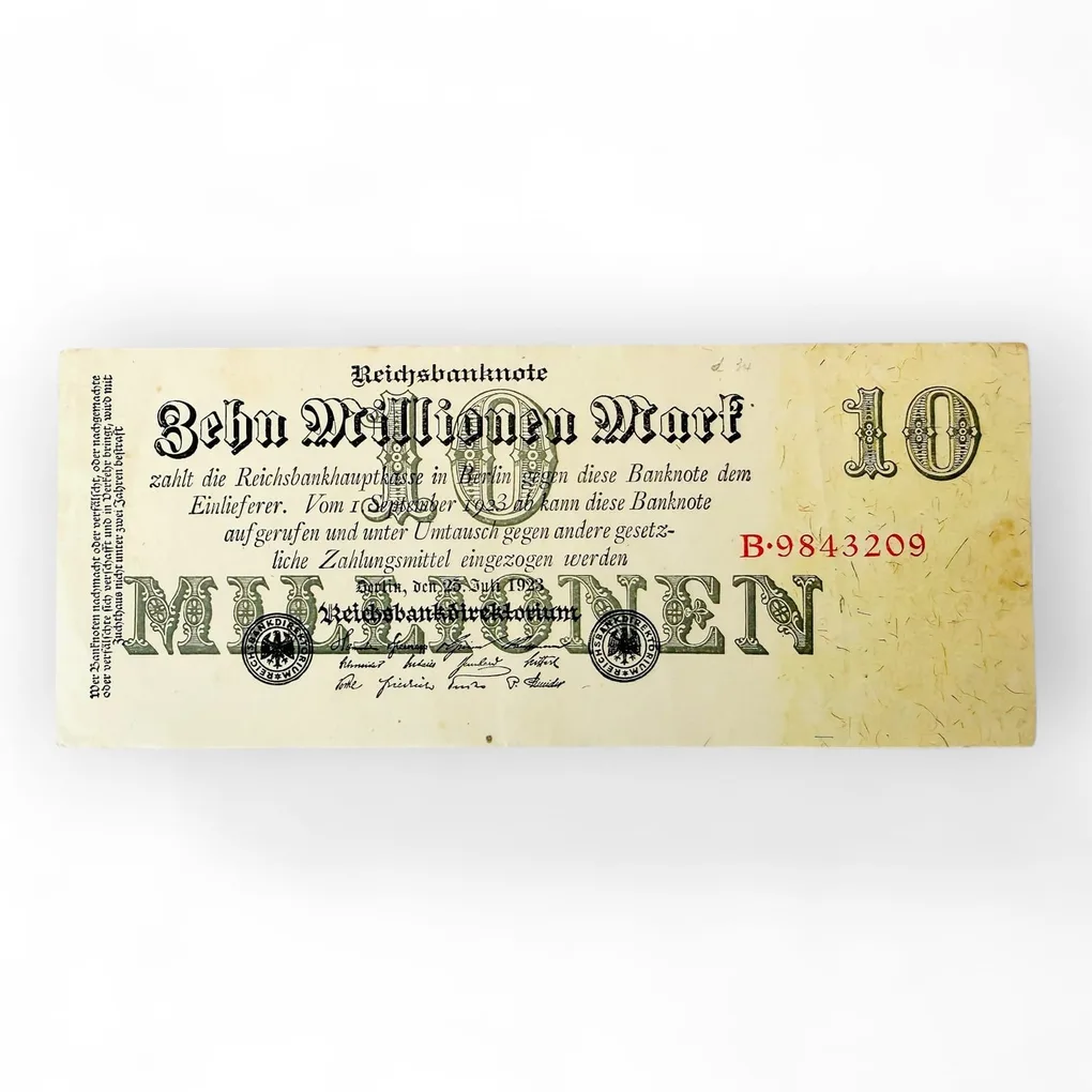 Germany 10 Millionen Million Mark Banknote 1923 P96 Unique and Rare