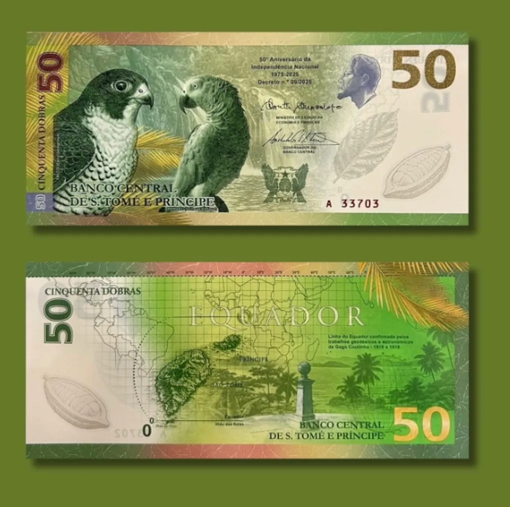 Sao Tome and Principe 50 Dobras 2025 Issue UNC Unique and Rare