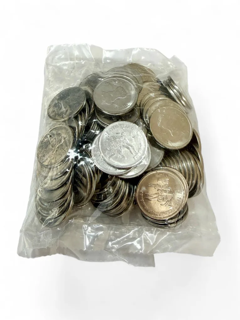 Re 1 Rupee New Coin RBI 100 Coin 75 Year Of Independence Packet India Issue 2026 Mumbai Mint